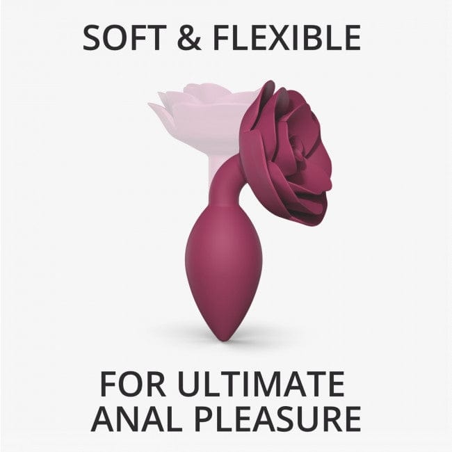 Medium Silicone Love to Love Open Roses Anal Butt Plug for Intense Pleasure