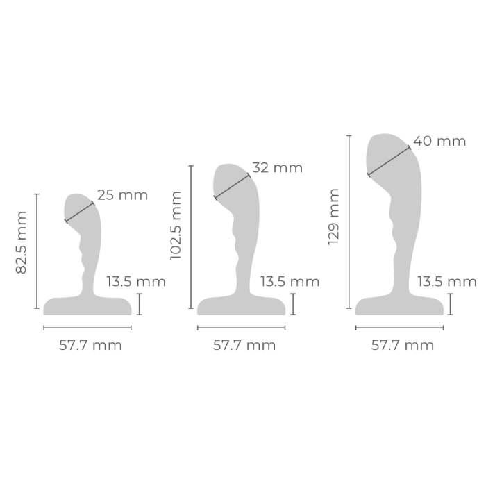 b-Vibe Premium Stainless Steel Prostate (P-Spot) Training Set for Precise Prostate Training