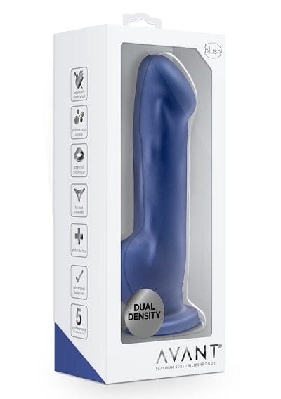 Blush Avant Indigo D8 Ergonomic Silicone Pleasure Dildo for Adult Fun