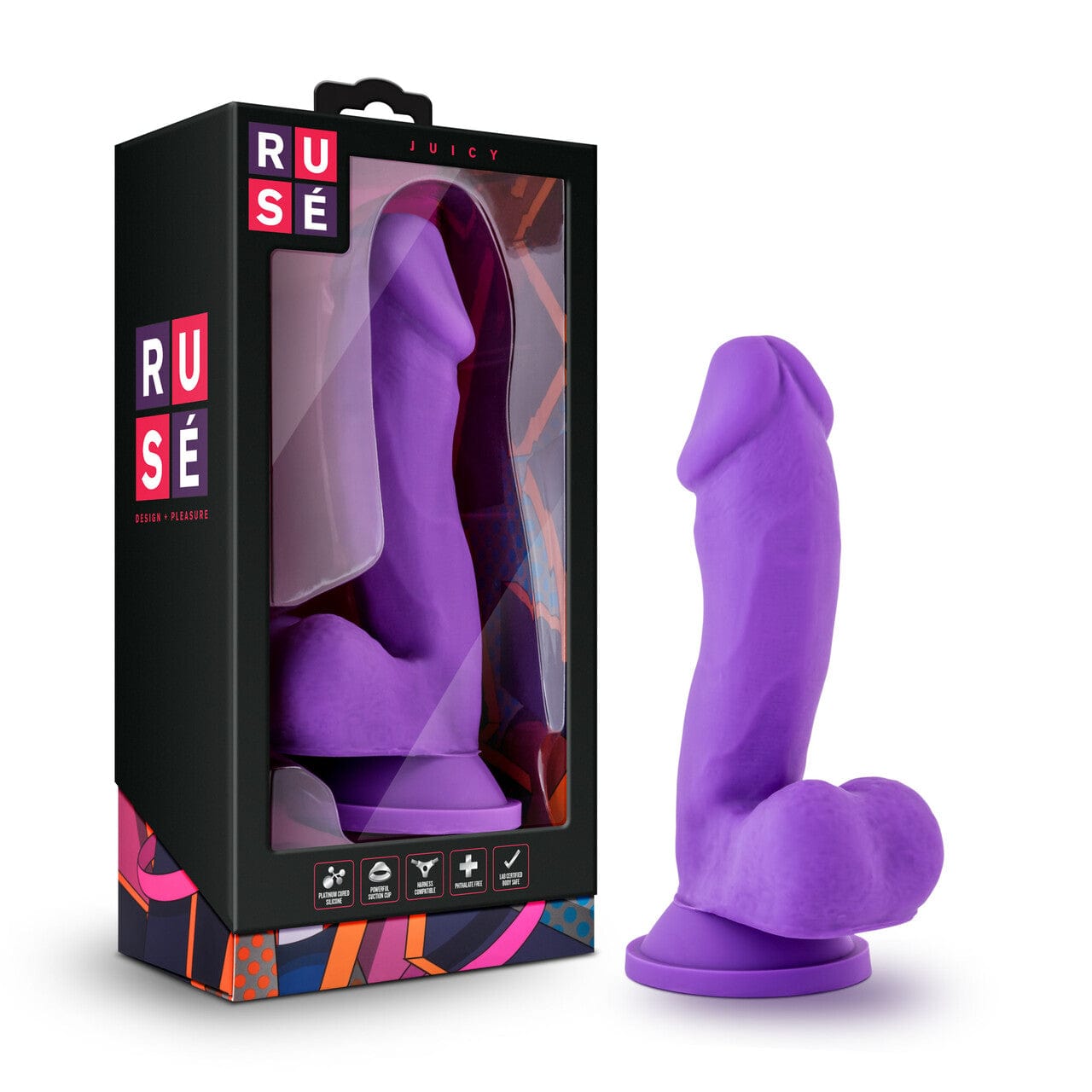 Blush Ruse Purple Juicy Silicone Dildo for Intense Pleasure