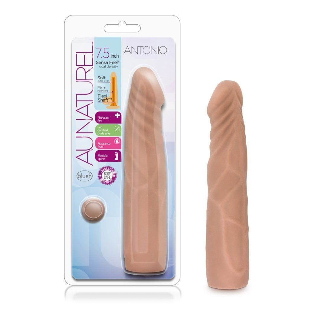 Blush Au Naturel 7.5-Inch Latin Dildo - Antonio with Realistic Design