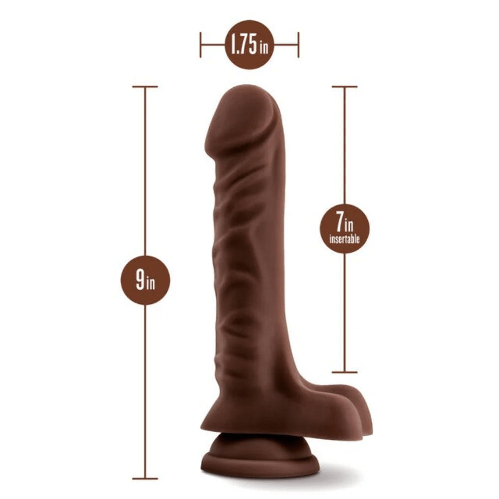 Blush Loverboy Chocolate DJ Dildo - 9-Inch Realistic Pleasure Toy