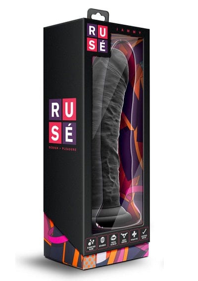 Black Jammy Blush Ruse - Thick and Realistic Pleasure Dildo