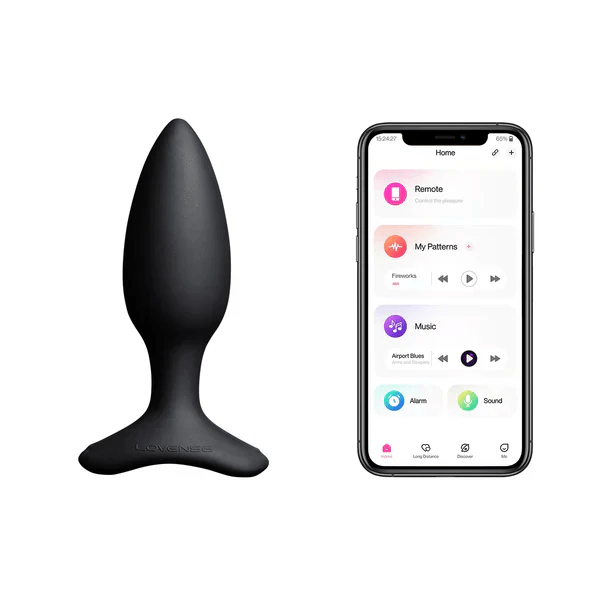 Lovense Hush 2 1.5 Bluetooth-Controlled Anal Vibrating Butt Plug