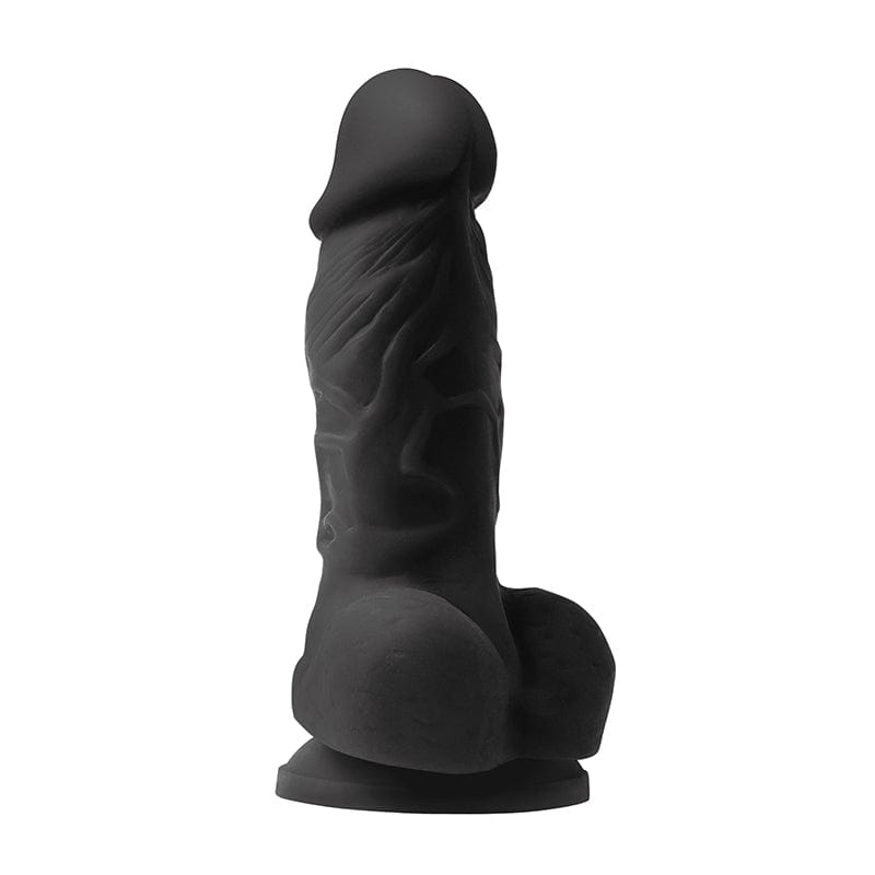 NS Novelties Black 4 - Inch Realistic Satin - Textured Pleasure Dildo