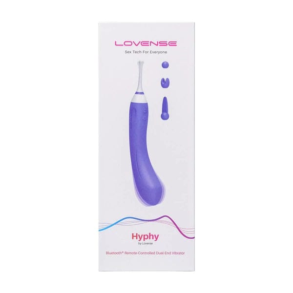 Lovense Hyphy Dual End Bluetooth Vibrator for Clitoral and G - Spot Stimulation