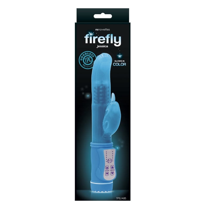 NS Novelties Blue Firefly Jessica Vibrator - Easy-to-Use Pleasure Device