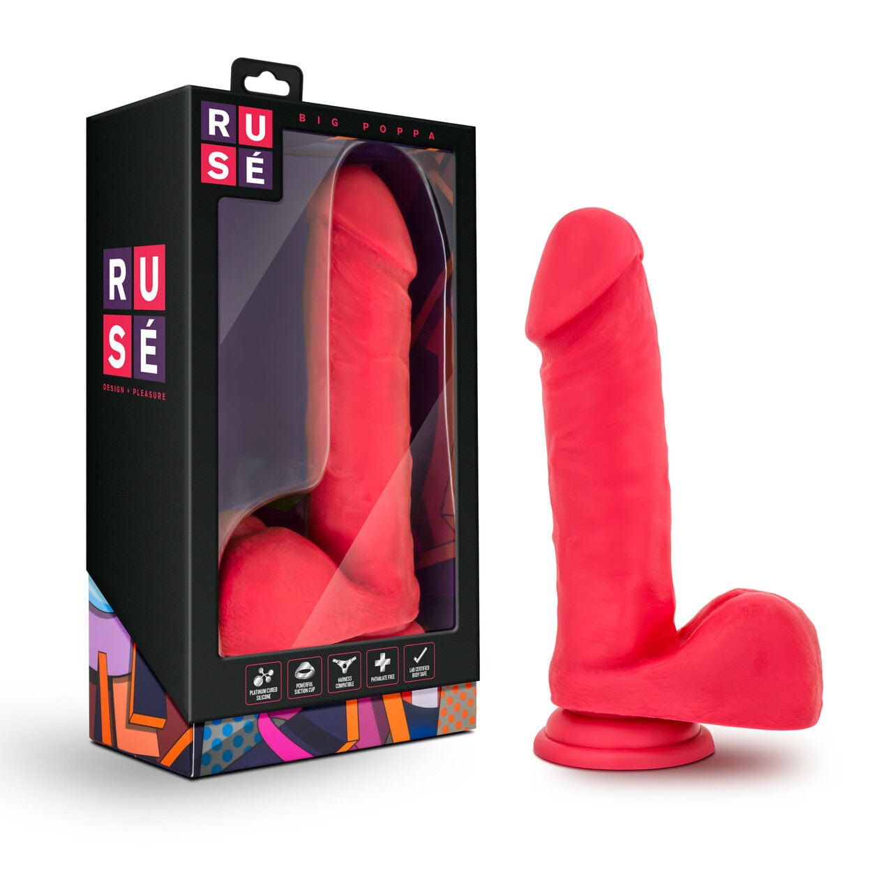 Cerise Blush Ruse Big Poppa Luxury Silicone Dildo for Intense Pleasure