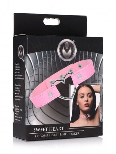 Master Collection Dark Heart Chrome Heart Fashionable Choker Necklace for Trendy Wear