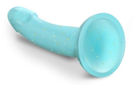 Love to Love Branded Nightfall 6 - Inch Transparent Sparkling Liquid Silicone Dildo for Celestial Pleasure