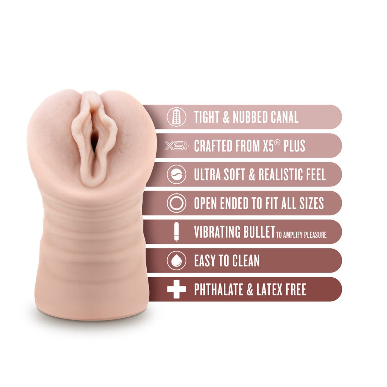 Blush EnLust Destini AI - A Premium Vibrating Male Stroker for Ultimate Pleasure
