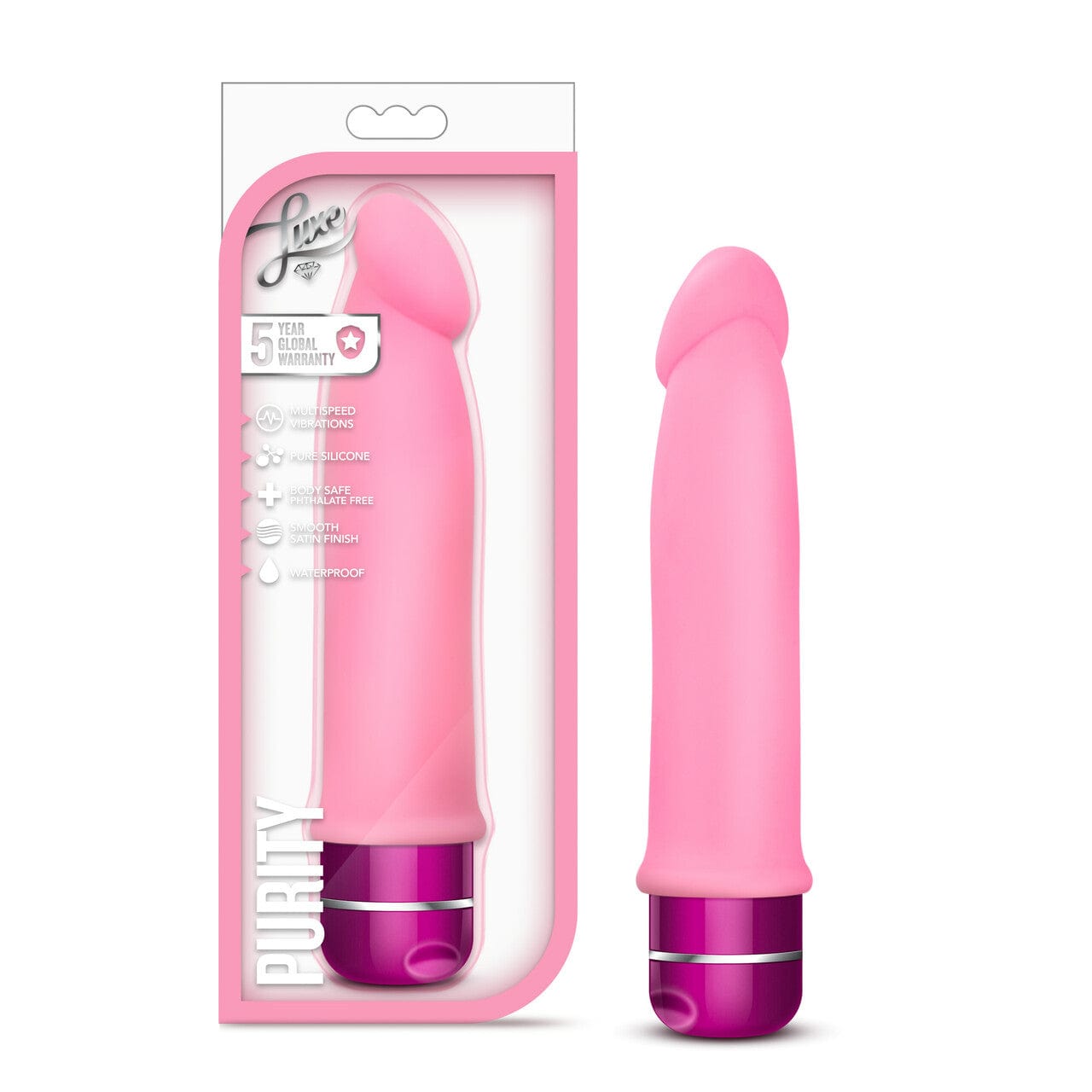 Luxurious Blush Pink Purity Intimate Vibrator