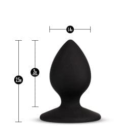 Blush Temptasia Smooth Black Anal Plug for Bold Exploration