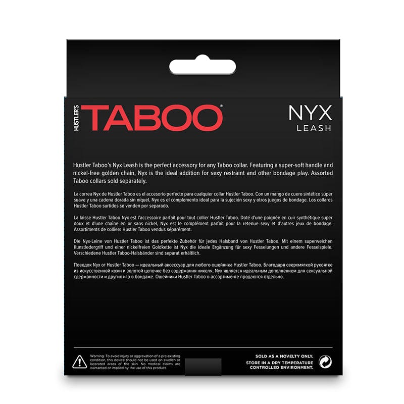 NS Novelties Hustler Taboo Nyx Bondage Leash for Taboo Collars