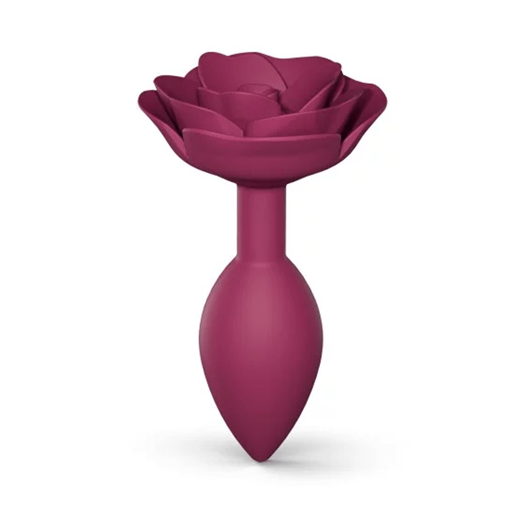 Medium Silicone Love to Love Open Roses Anal Butt Plug for Intense Pleasure