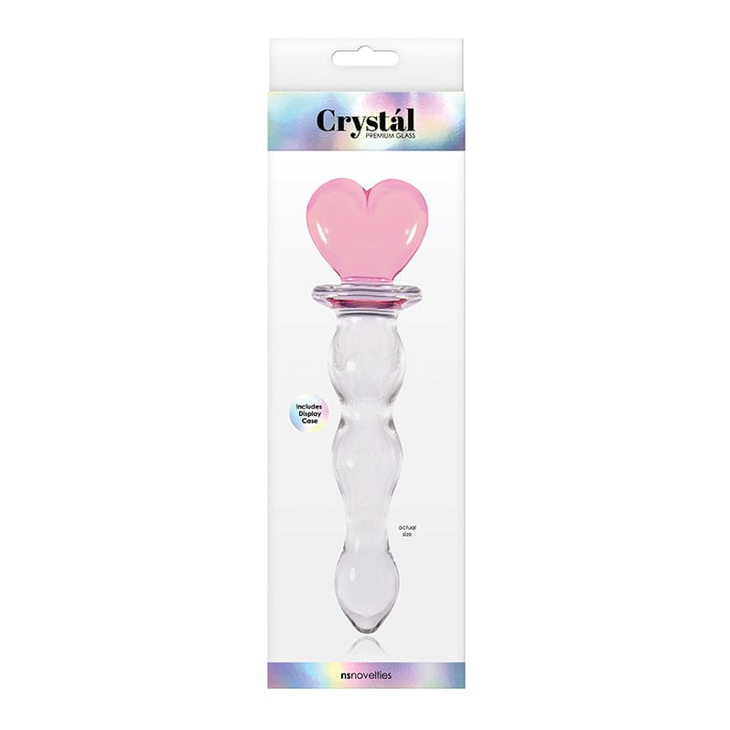 Pink NS Novelties Decorative Glass Crystal Heart Toy