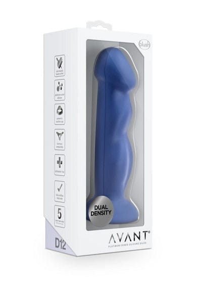 Stylish Indigo Blush Avant D12 Suko Dual - Density Pleasure Dildo