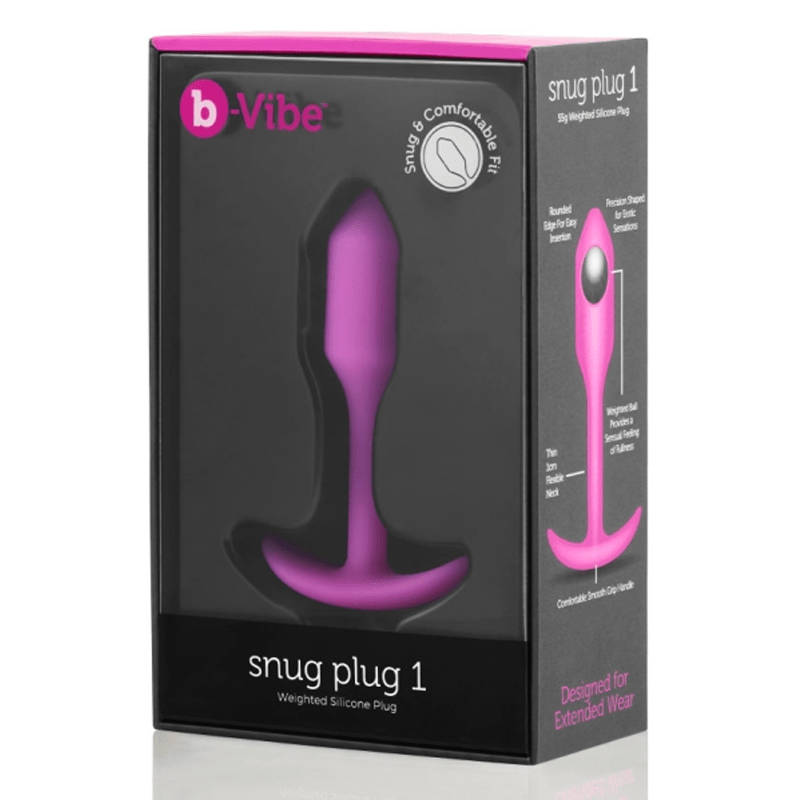 b-Vibe Snug Plug 1: Beginner-Friendly Silicone Anal Plug with Weighted Design