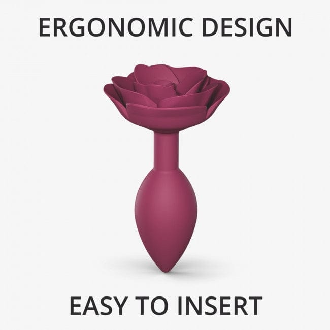 Medium Silicone Love to Love Open Roses Anal Butt Plug for Intense Pleasure