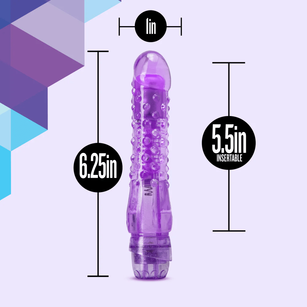 Blush Naturally Yours Purple Intimate Vibrator - Bump and Grind for Ultimate Pleasure