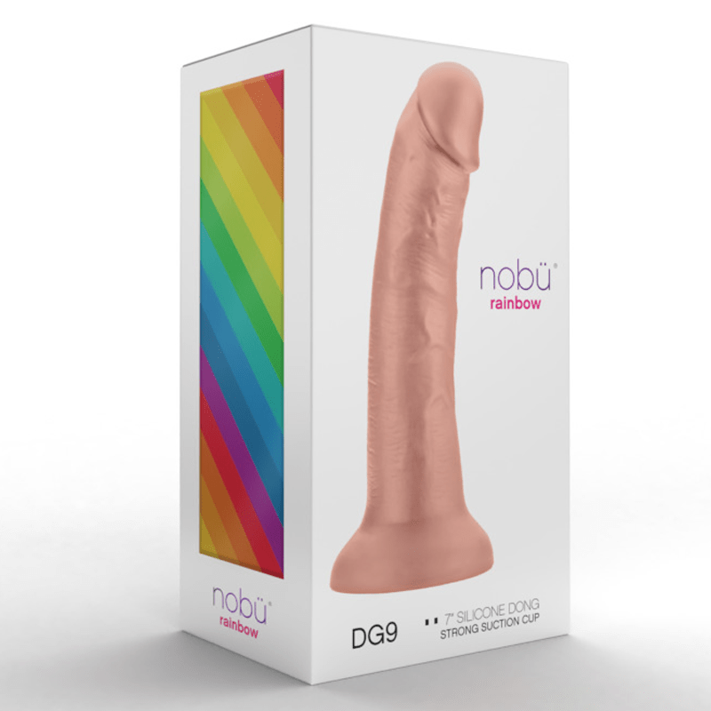 Nobu Rainbow DG9 Soft Medical - Grade Silicone Dong for Intense Pleasure