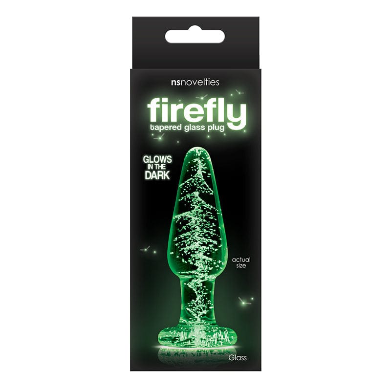 NS Novelties Medium Firefly Glow - in - the - Dark Glass Plug for Endless Fun