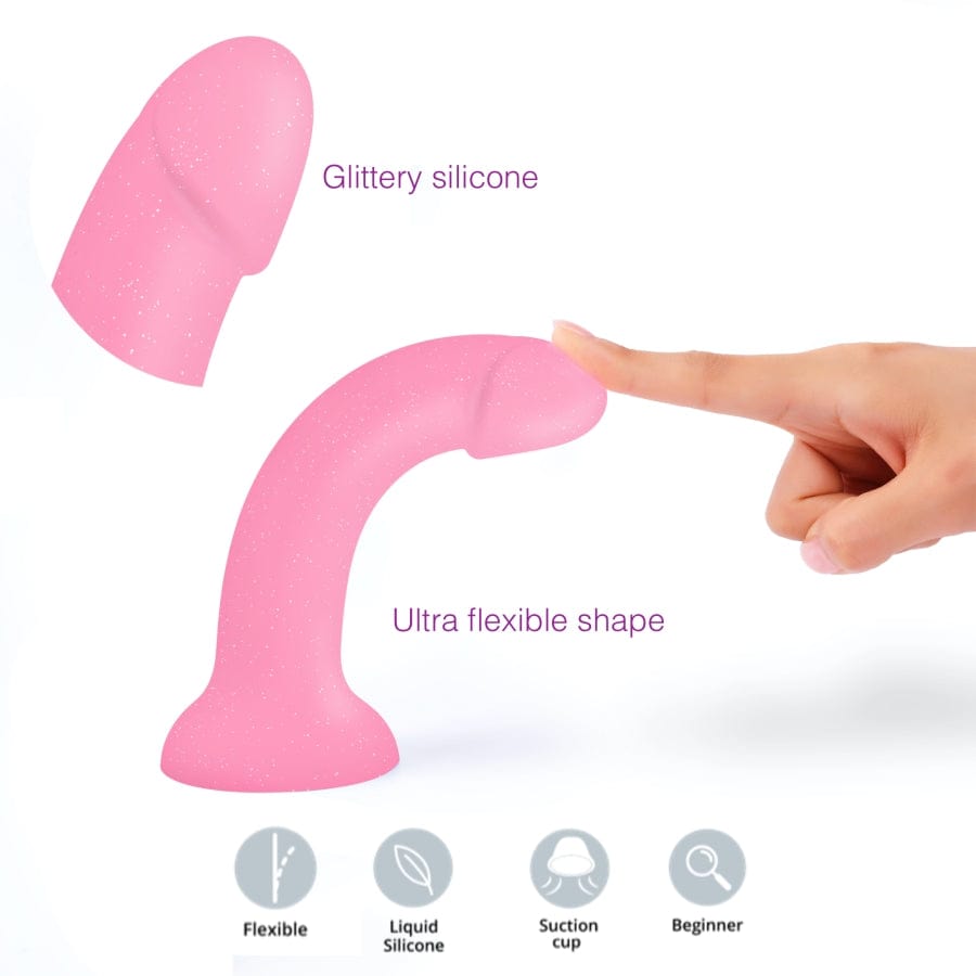 Love To Love Glitzy 6-Inch Sequined Silicone Dildo