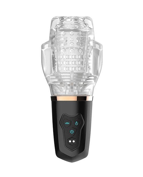 Rechargeable Dual - Motor Male Rose 2 Vibrating & Sucking Masturbator