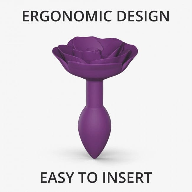Love to Love Open Roses Small-sized Luxury Silicone Anal Butt Plug for Intense Anal Pleasure