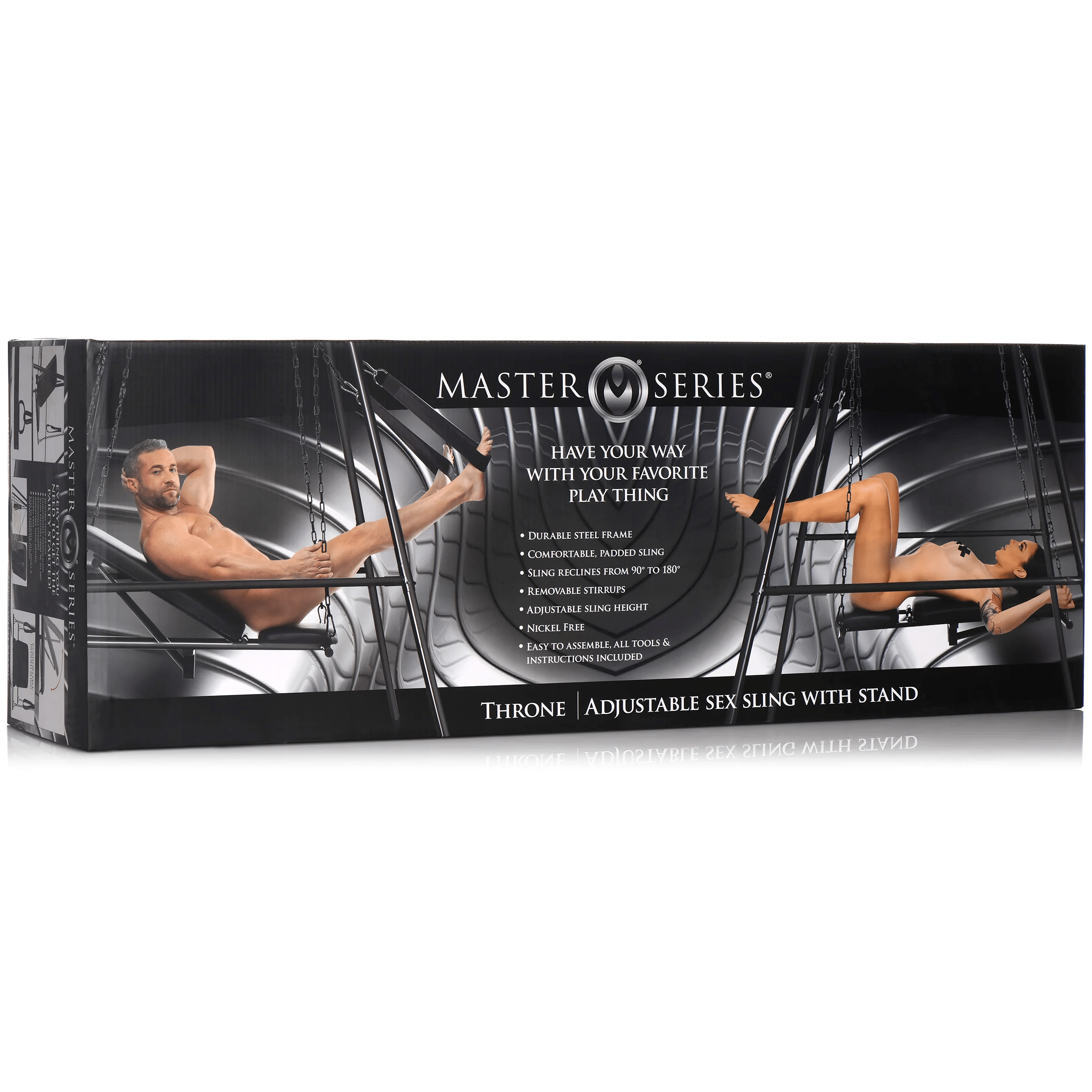Premium Master Series Adjustable Sex Sling Throne with Sturdy Stand