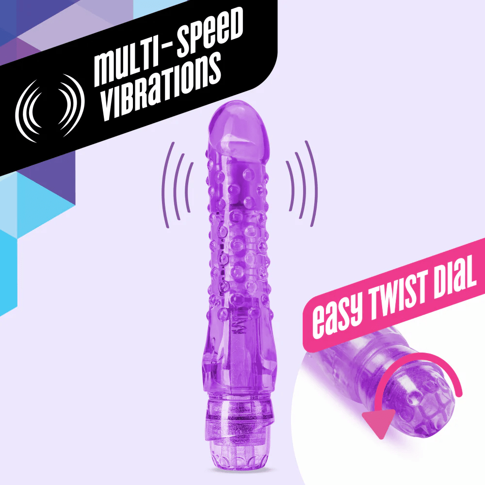 Blush Naturally Yours Purple Intimate Vibrator - Bump and Grind for Ultimate Pleasure