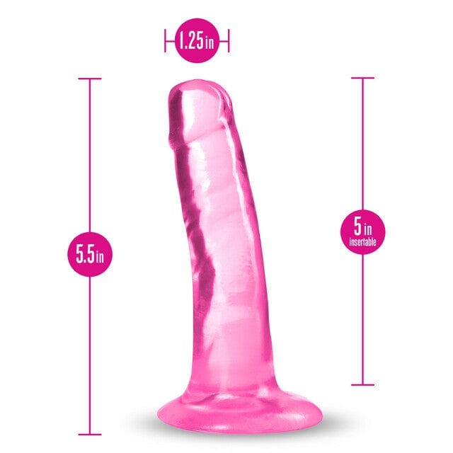Blush B Yours Plus Realistic Transparent TPE Dildo for G-spot and P-spot
