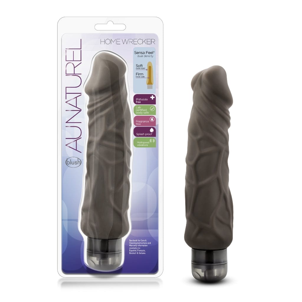 Brown Waterproof 9.5-inch Blush Au Naturel Realistic Pleasure Dildo