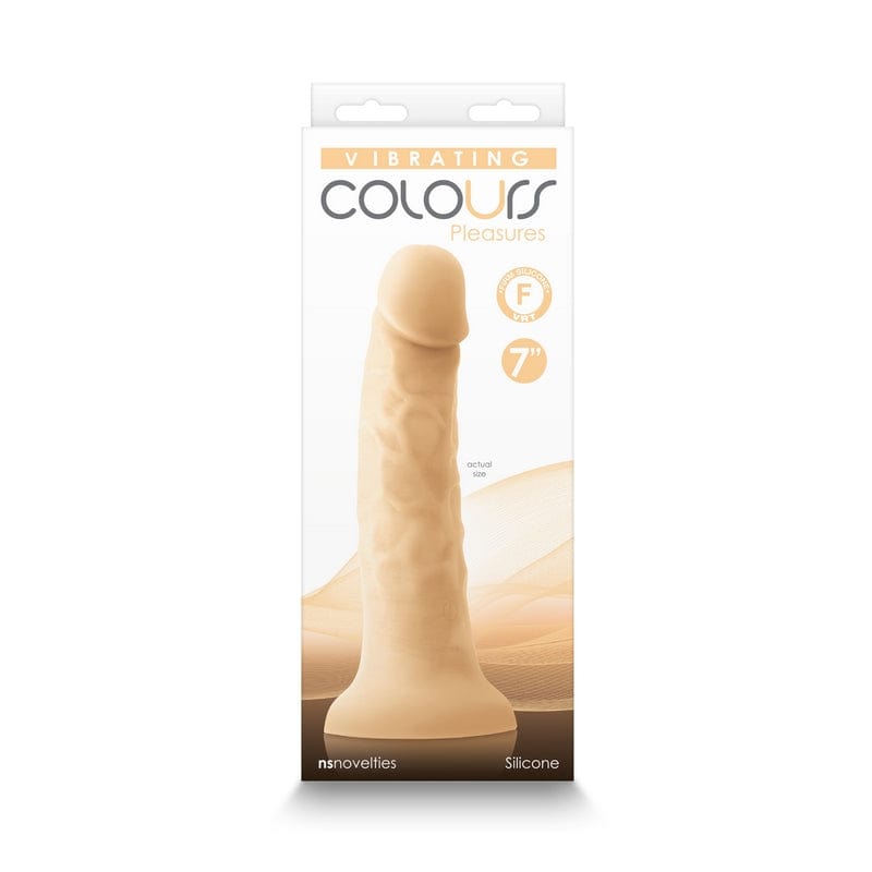 NS Novelties Colorful Pleasures 7-Inch Rechargeable Smooth Vibrating Dildo
