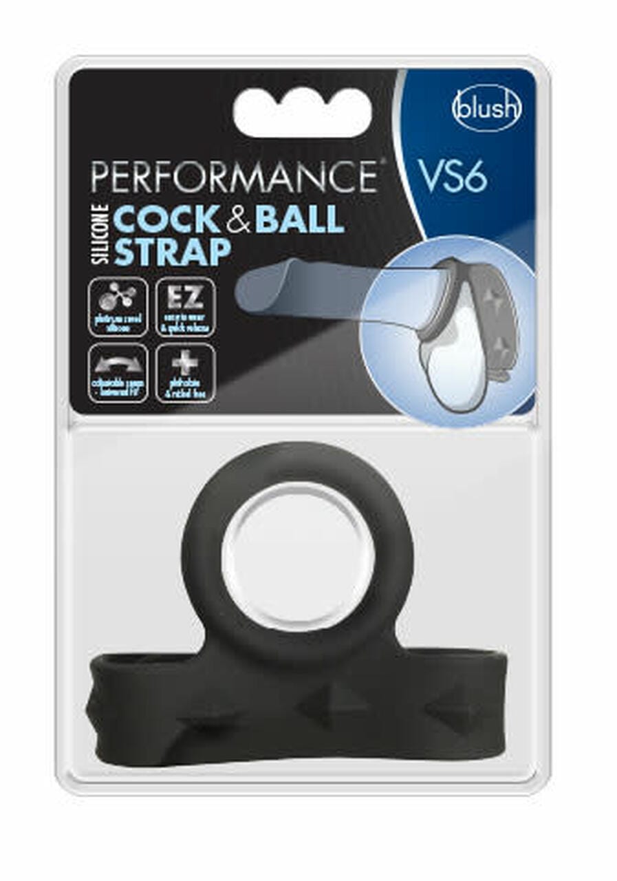 Blush Performance VS6 High - Quality Silicone Penis and Testicle Strap for Enhanced Intimate Experiences