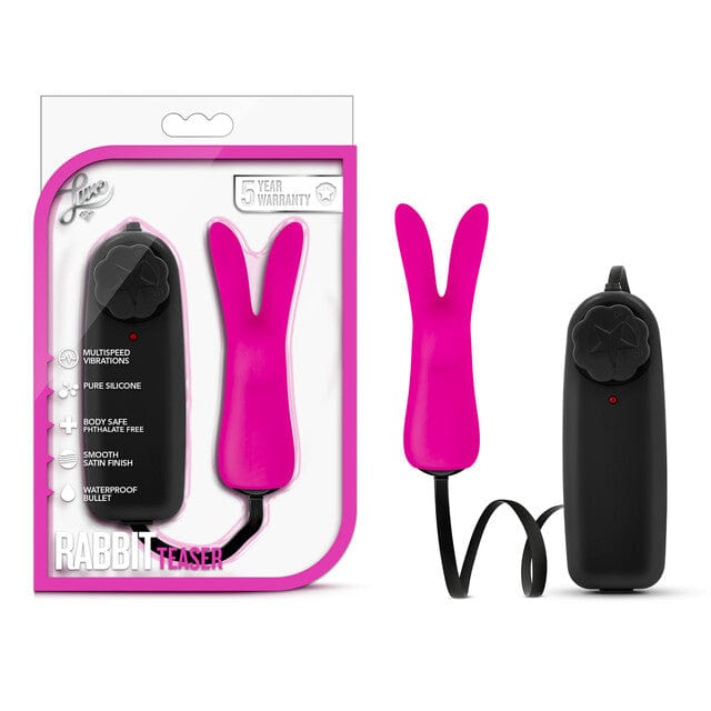 Fuchsia Blush Luxe Rabbit Teaser with Customizable Pleasure