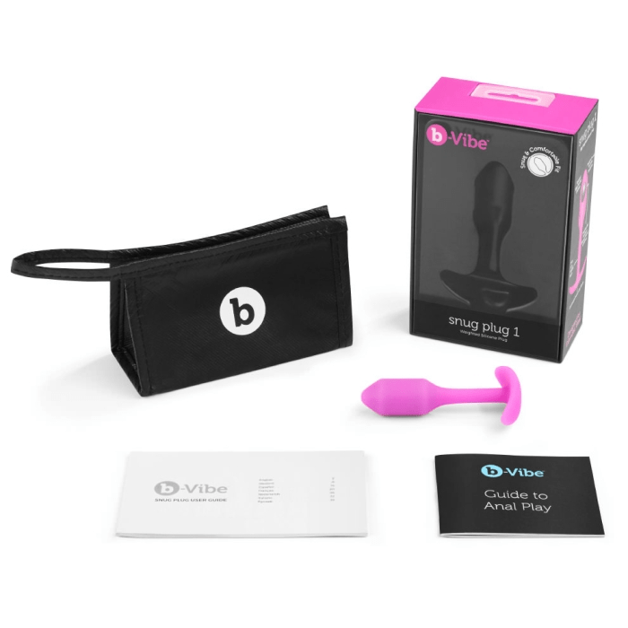 b-Vibe Snug Plug 1: Beginner-Friendly Silicone Anal Plug with Weighted Design