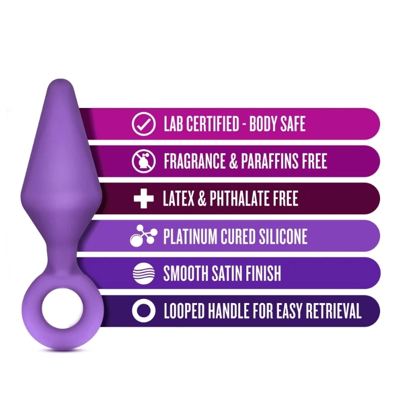 Small-sized Blush Luxe Purple Candy-themed Anal Rimmer for Beginners