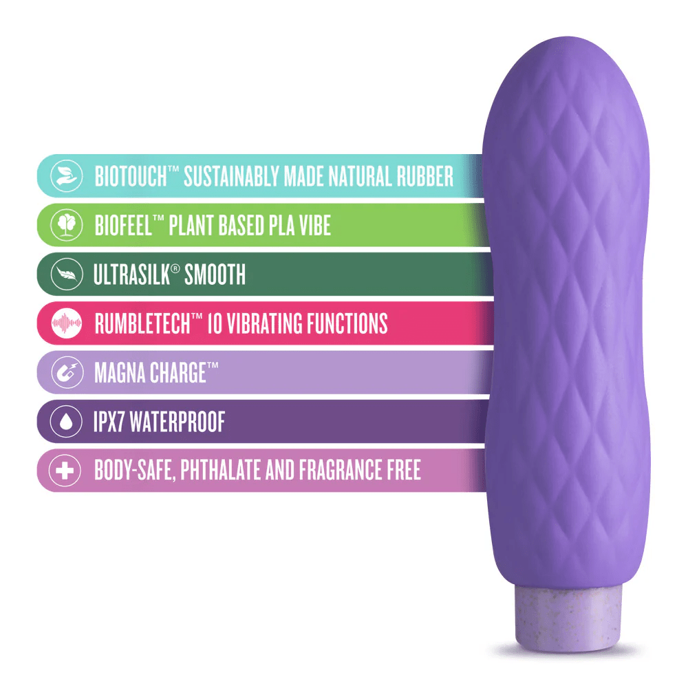 Blush Gaia Eco-Friendly Lilac Vibrator with 10 Vibration Modes