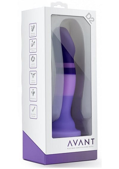 Blush Avant D2 Purple Rain Silicone Dildo for Enhanced Intimate Pleasure