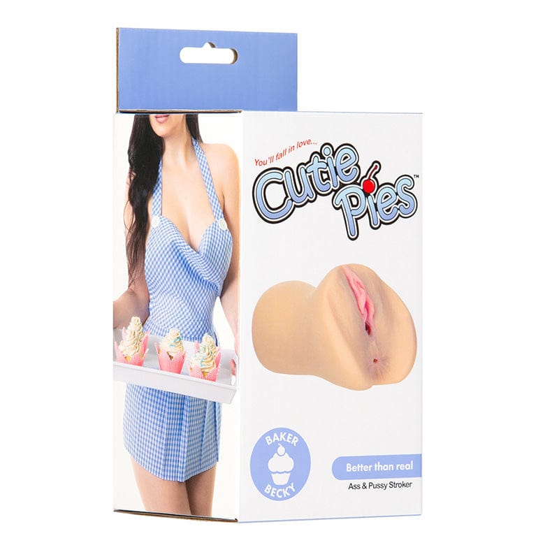 BMS Factory Cutiepies Baker Becky Male Masturbation Stroker with Removable Vibrating Bullet