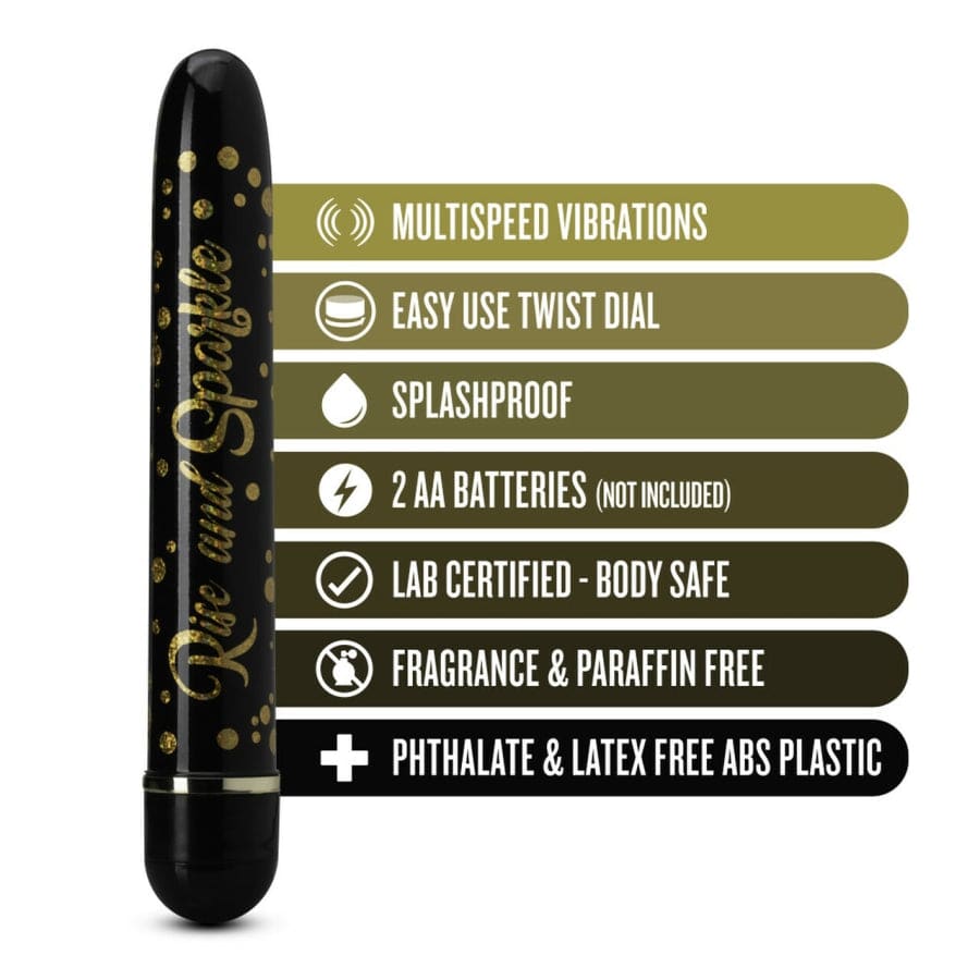 Blush Collection's Black Bullet Vibe: Rise, Sparkle & Enjoy Multi - Speed Pleasure