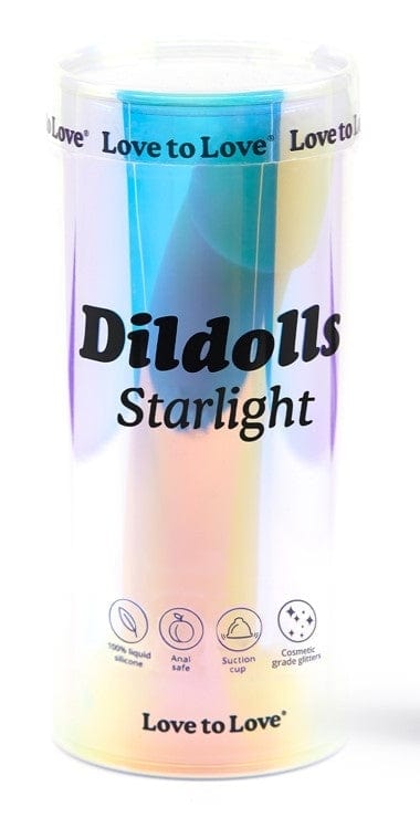 Love to Love Starlight 6-Inch Liquid Silicone Dildo with Sparkles