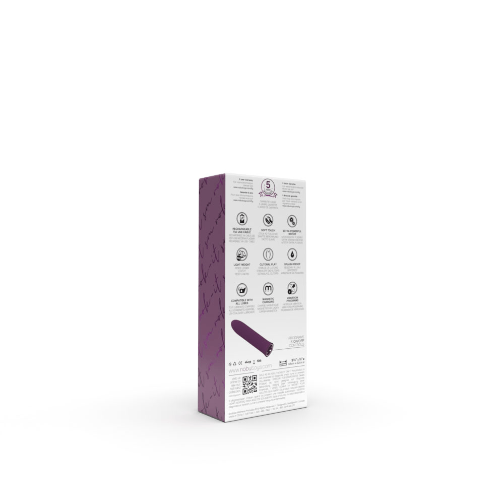 Nobu Extreme Bullet Vibe: USB Rechargeable with 10 Vibration Programs