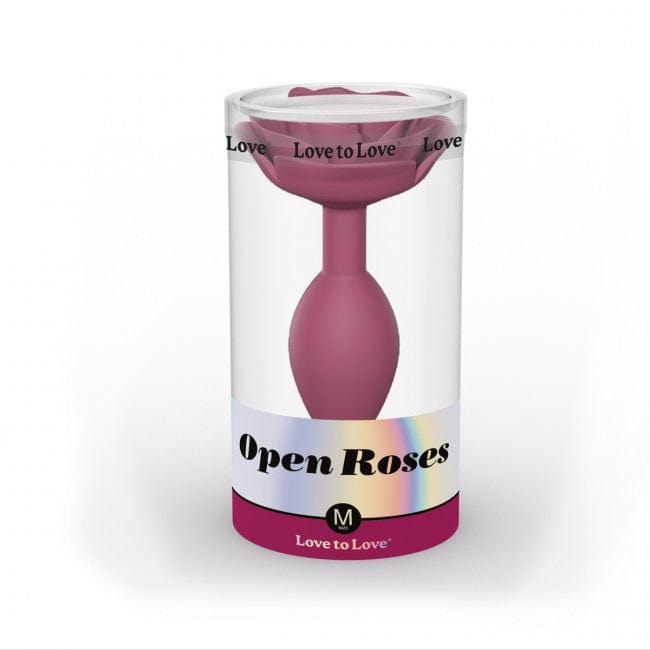 Medium Silicone Love to Love Open Roses Anal Butt Plug for Intense Pleasure