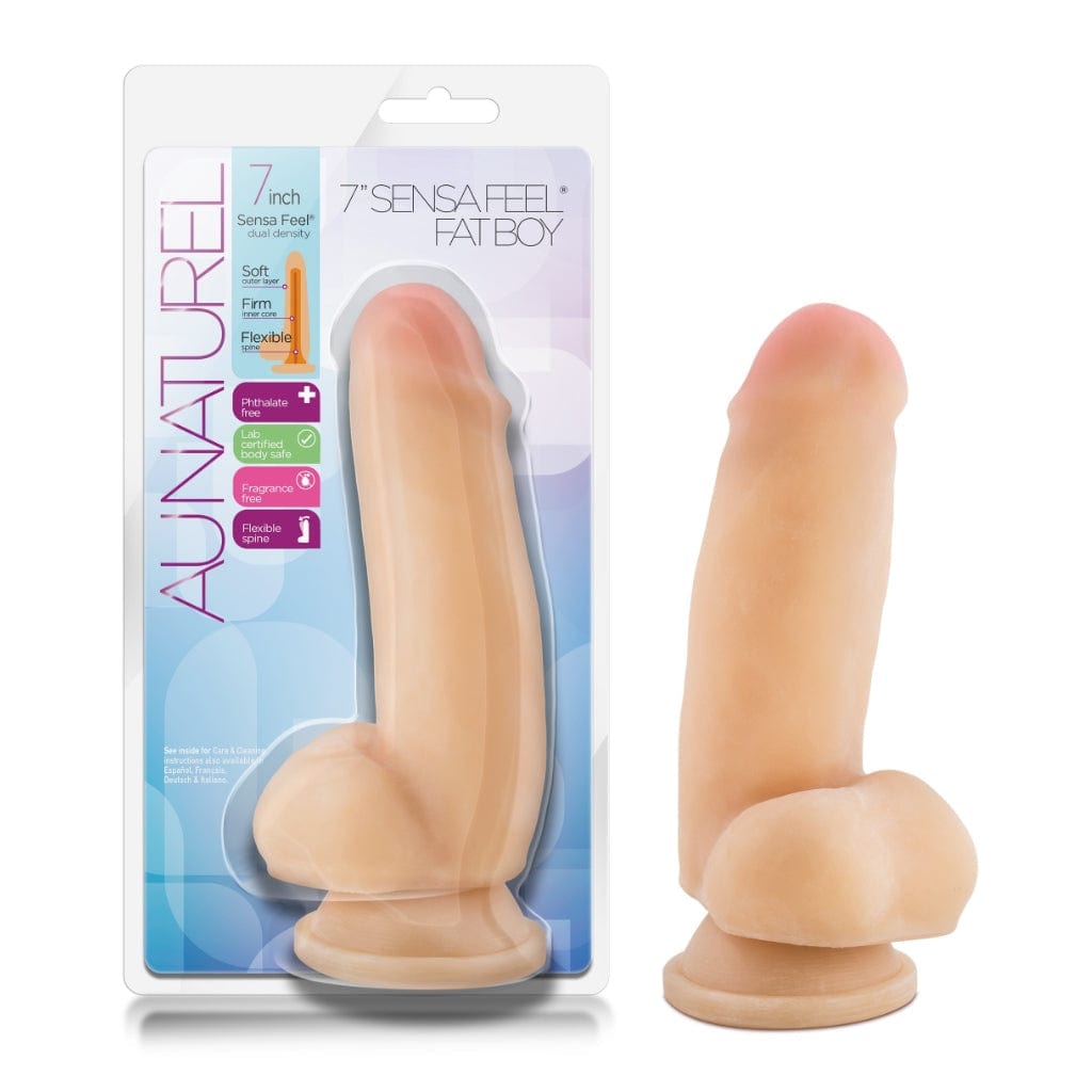 7-Inch Blush Au Naturel Sensa Feel Fat Boy Realistic Dildo for Ultimate Pleasure