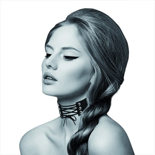 Bijoux Pour Toi Fetish Style Black Laced Choker Necklace for You