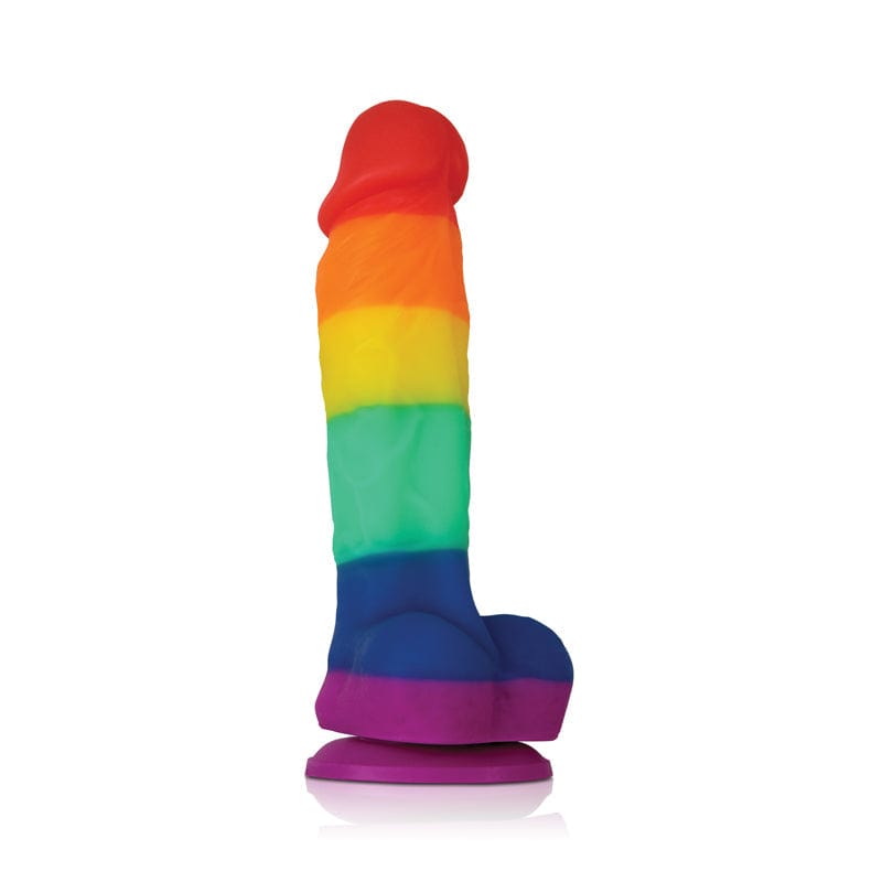 NS Novelties Colorful Pride Edition 5 - Inch Rainbow Silicone Sex Toy Dildo