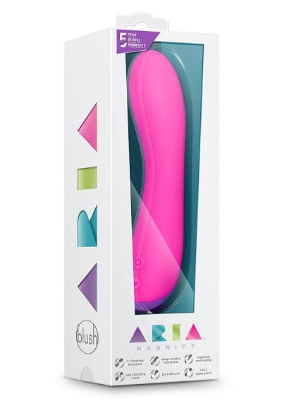 Fuchsia Blush Aria Magnifying Vibrator with 7 Functions