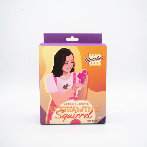 Natalie's Toybox Screaming Squirrel Advanced Air Pulse and G-Spot Pleasure Vibrator for Intense Sensations